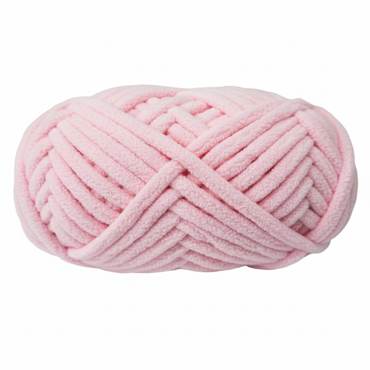 Knitsilk Baby Soft Blankie Wool Yarn | Natural, Ultra-Soft Wool for Premium Baby Blankets, Cozy Throws & Quick Projects | 100 Grams | Baby Pink
