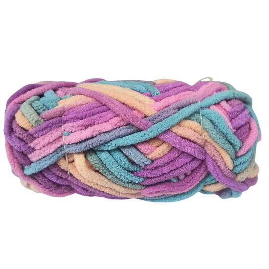 Knitsilk Baby Soft Blankie Wool Yarn | Natural, Ultra-Soft Wool for Premium Baby Blankets, Cozy Throws & Quick Projects | 100 Grams | Green Pink