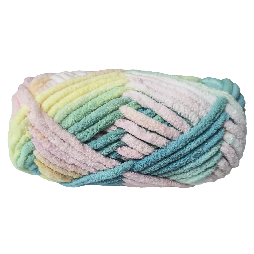 Knitsilk Baby Soft Blankie Wool Yarn | Natural, Ultra-Soft Wool for Premium Baby Blankets, Cozy Throws & Quick Projects | 100 Grams | Rainbow