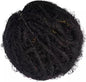 Knitsilk Regular Recycled Sari Silk Yarn - Black (100 Grams, 50-70 Yards) Soft Silk, Eco-Friendly, Knitting, Jewelry Making, Unique Craft Supplies