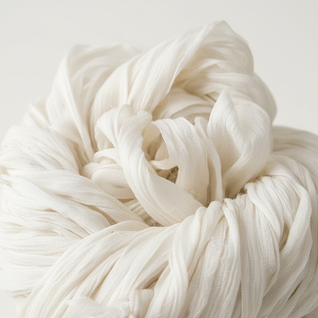 Close-Up – Ribbon Yarn Texture