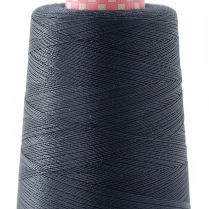 Closeup – Deep Navy Silk Thread Texture