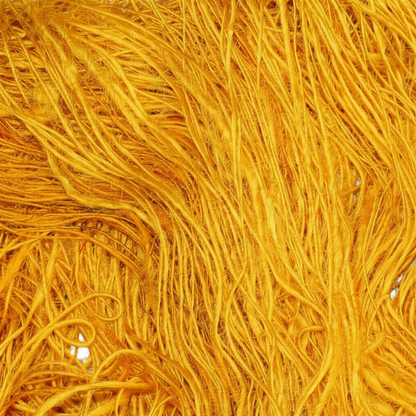 Closeup – Golden Yellow Sari Silk Yarn Texture
