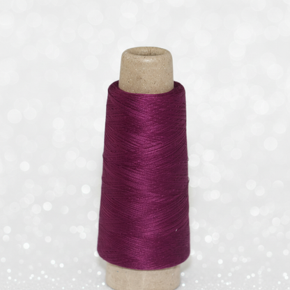 Closeup – Magenta Plum Silk Thread Texture