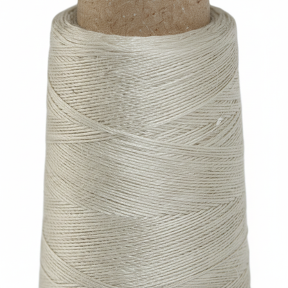 Closeup – Natural Ivory Silk Thread Texture