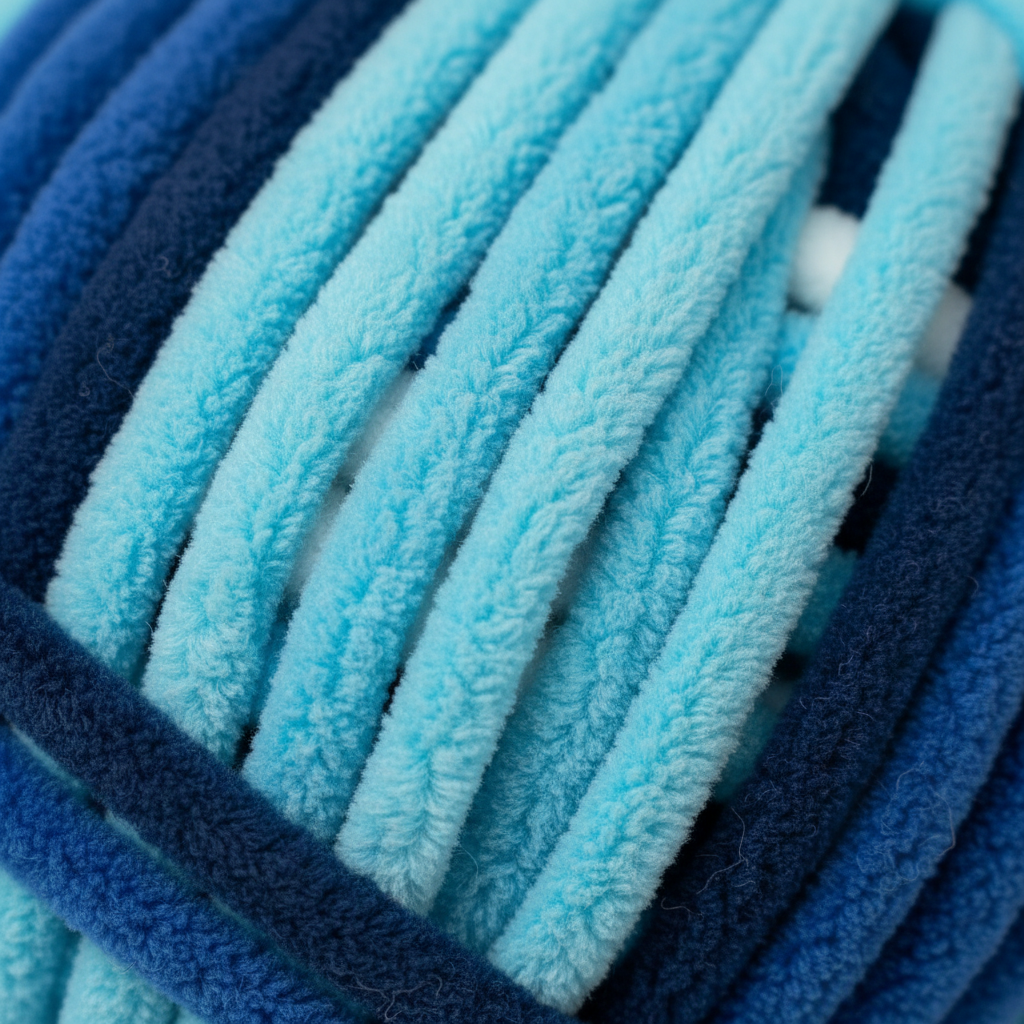 Closeup - White Blue