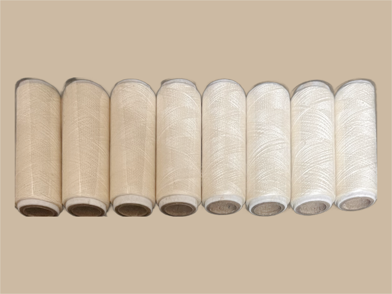 Mulberry Silk Embroidery Thread - Natural Cream - Pack of 8 Tubes (100m Each)