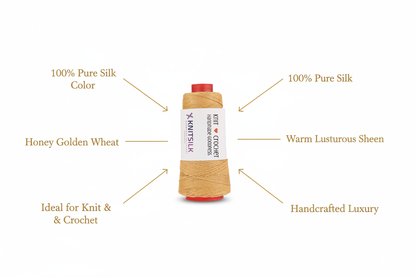 Infographic – Honey Golden Wheat Silk Yarn