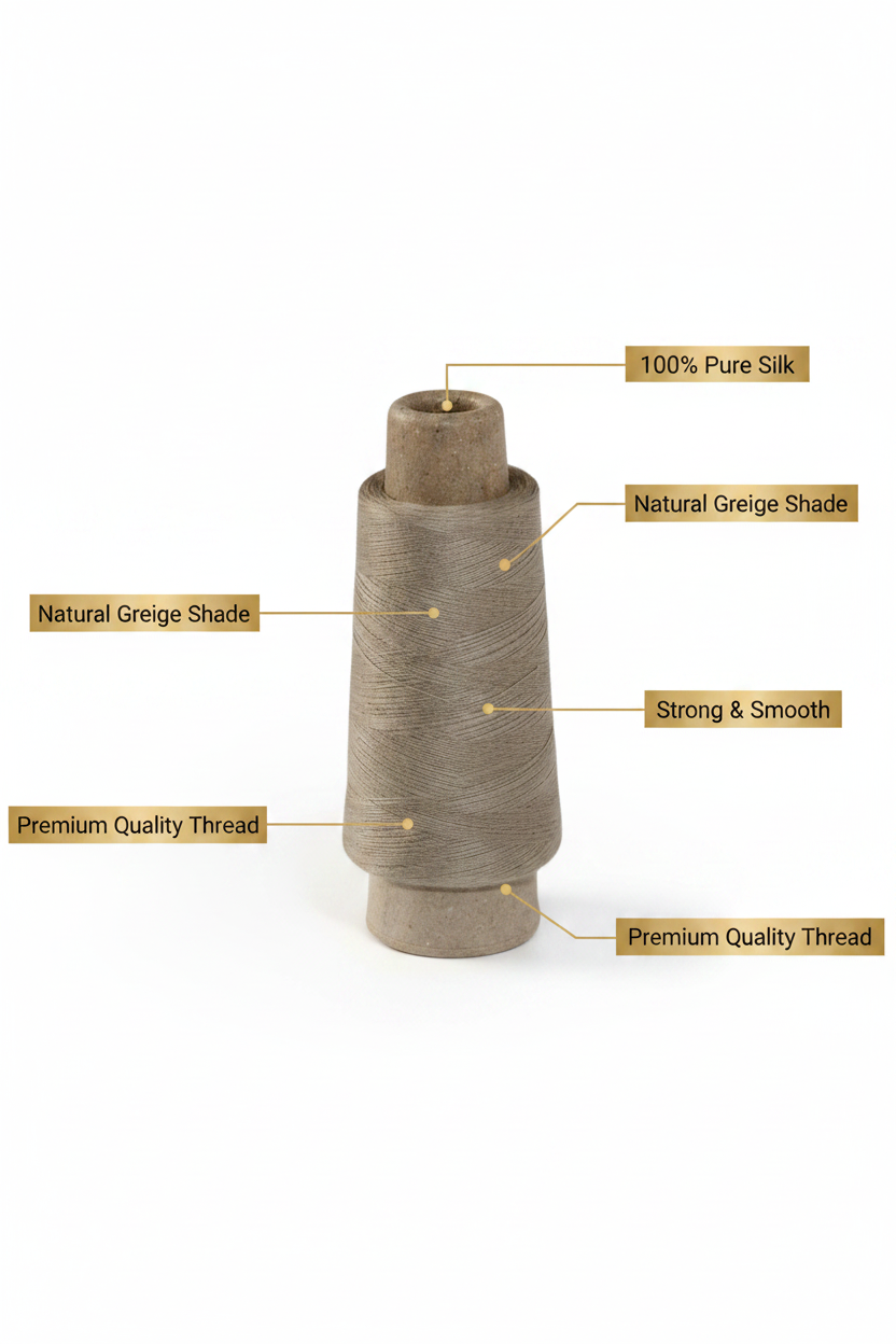 Infographic – Natural Greige Silk Thread Features