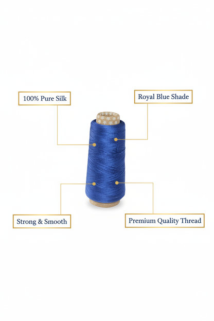 Infographic – Royal Blue Silk Thread Features