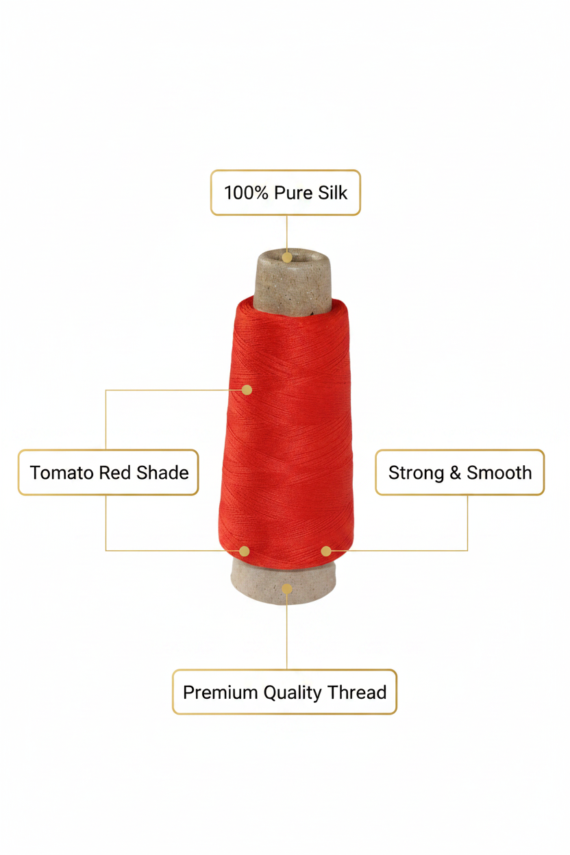 Infographic – Tomato Red Silk Thread Features