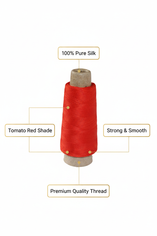 Infographic – Tomato Red Silk Thread Features