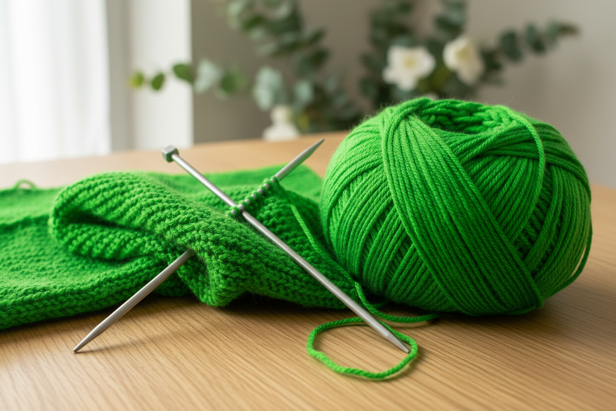 Lifestyle – Knitsilk Acrowool Bright Green