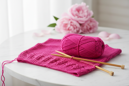 Lifestyle – Knitsilk Acrowool Hot Pink