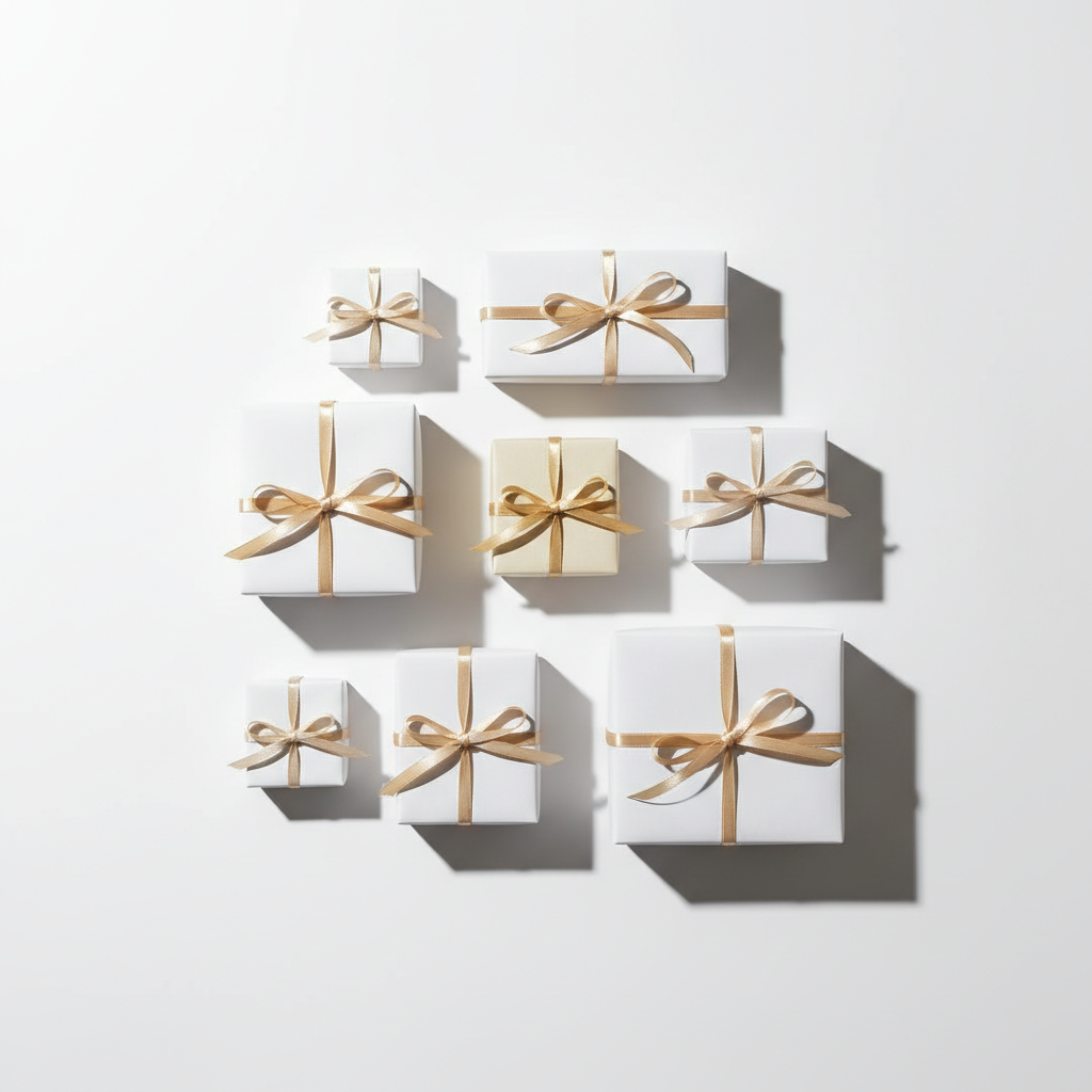 Minimal Gift Package Collage