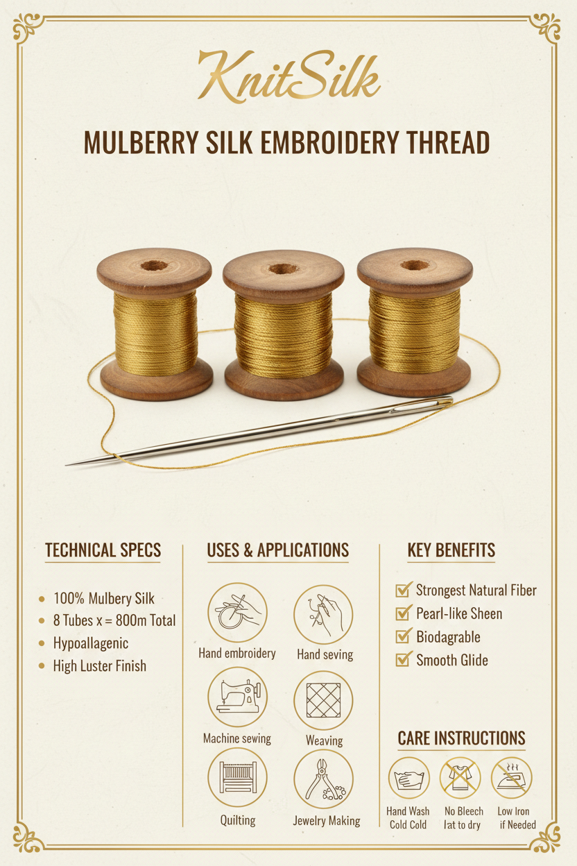 Mulberry Silk Embroidery Thread Infographic