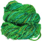 Knitsilk Recycled Sari Seide Worsted Garn – Ocean of Green | 150+ Yards, 100g