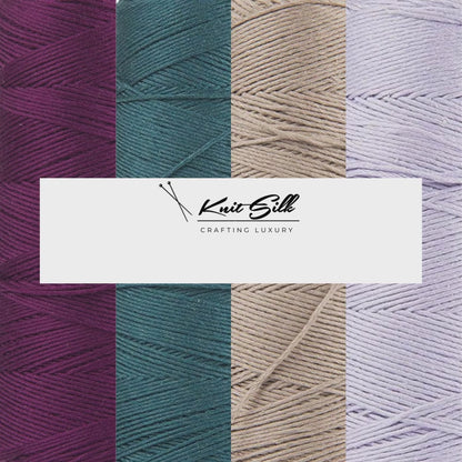 Knitsilk Silk Viscose Blend Yarn Cones – Green Pine | 8 Ply | 160 Yards Per Cone | Pack of 1 | Soft Craft Yarn for Knitting, Crochet, Jewelry & DIY Projects