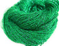 KNITSILK Sparkle Silk Yarn: Silk Shimmer Sparkle & Iridescent Sparkle Yarn - 50 GR Pure Mulberry Silk Yarn - Knit, Crochet, Weave, Baby Yarns -  Green