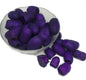 Knitsilk Hand Dyed Silk Cocoons | 30 Cut Mulberry Silk Fibers – Purple | Pack 1