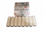 Silk thread tubes with white background and uniform color