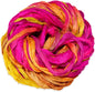 Knitsilk Recycled Sari Silk Ribbon Yarn – Super Bulky | Vintage | Crochet, Knitting, Embroidery & Jewelry Making | 100g / 30 Yards