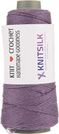 Knitsilk Silk Viscose Blend Yarn Cones – Mauve | 8 Ply | 160 Yards Per Cone | Pack of 1 | Soft Craft Yarn for Knitting, Crochet, Jewelry & DIY Projects
