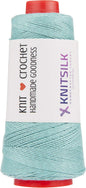 Knitsilk Silk Viscose Blend Yarn Cones – Mint | 8 Ply | 160 Yards Per Cone | Pack of 1 | Soft Craft Yarn for Knitting, Crochet, Jewelry & DIY Projects