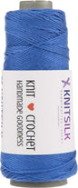 Knitsilk Silk Viscose Blend Yarn Cones – Royal Blue | 8 Ply | 160 Yards Per Cone | Pack of 1 | Soft Craft Yarn for Knitting, Crochet, Jewelry & DIY Projects